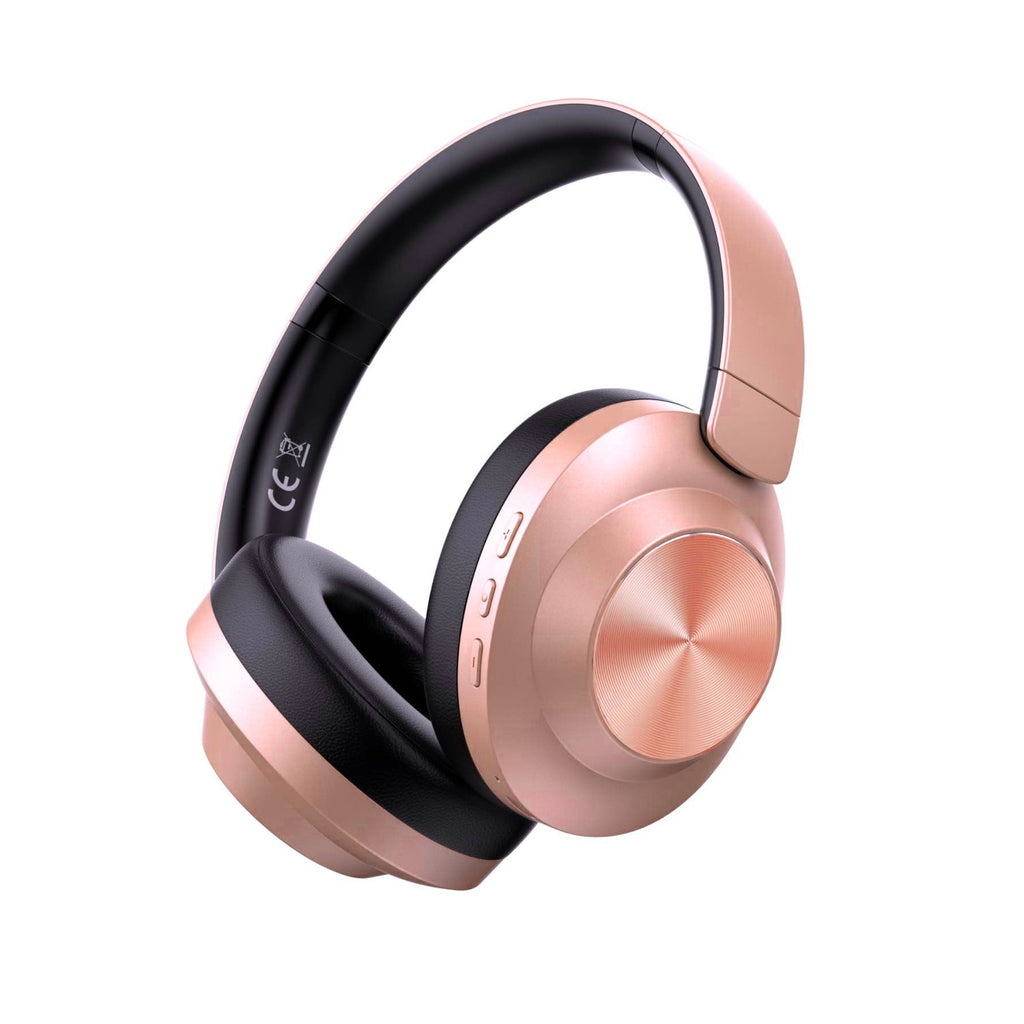 AIR PRO 5 ANC Rose Gold (Active Noise Cancelling Over Ear Wireless Headphones)