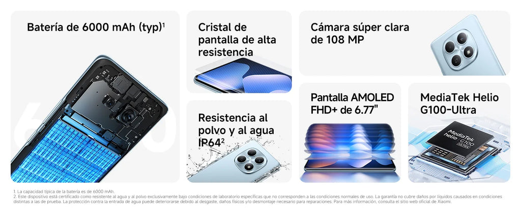 【New Product】Redmi Note 15, Massive 6000 Mah Battery, 108 Mp Super Clear Camera, 6.77" Amoled Fhd+ Display, Mediatek Helio G100-Ultra