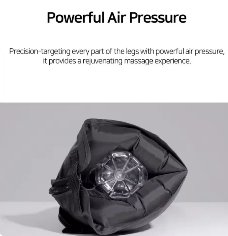Botas de masaje Masajeador de ondas de aire Masajeador con bolsa de aire inteligente para piernas y pies para promover la circulación sanguínea