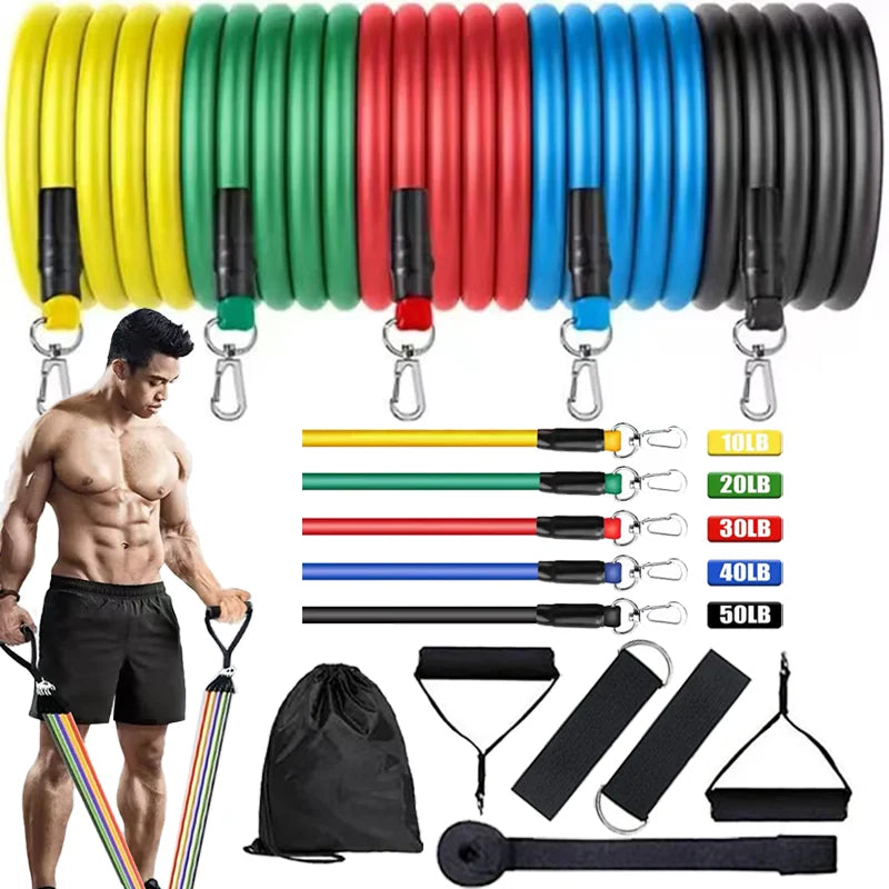 Bandas Elásticas de Resistencia – Set Completo para Entrenamiento