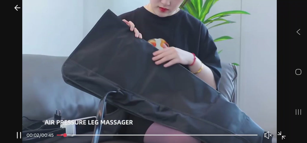 Botas de masaje Masajeador de ondas de aire Masajeador con bolsa de aire inteligente para piernas y pies para promover la circulación sanguínea