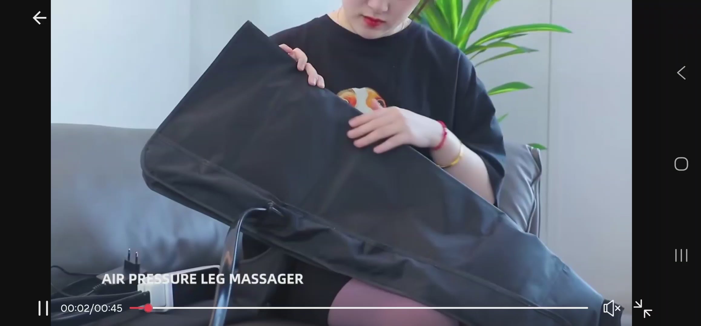 Botas de masaje Masajeador de ondas de aire Masajeador con bolsa de aire inteligente para piernas y pies para promover la circulación sanguínea